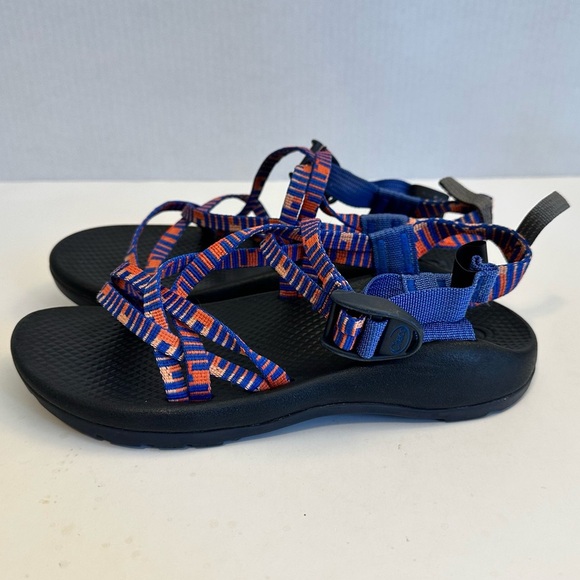 Chaco Unisex Bid Kid's ZX/1 Ecotread Sandals - Barrez Royal Size 4.0 - Picture 4 of 11